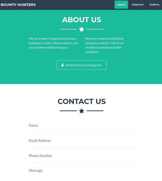 Página principal del servidor web 2