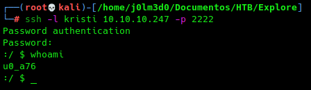 Acceso al dispositivo
