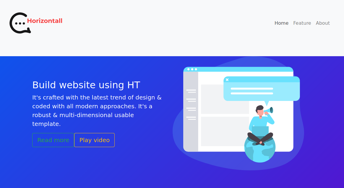 Página principal del servidor web