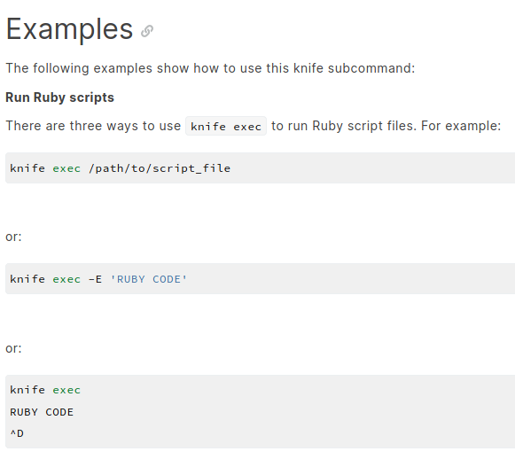 Documentación sobre *knife*