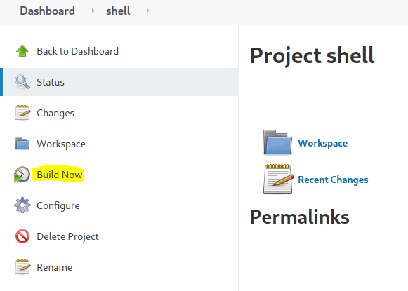 Botón que llevará a la ejecución del comando definido