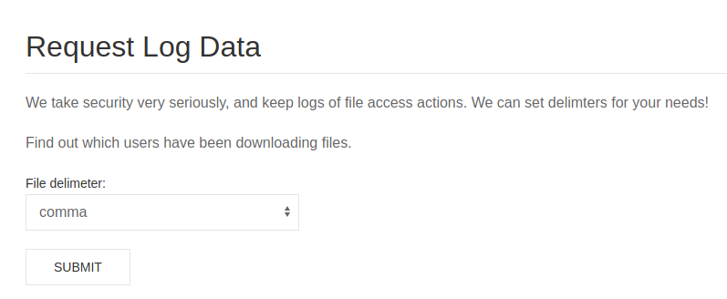 Página "file_logs" del servidor web