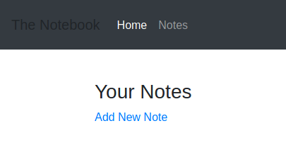 Página de notas de la plataforma web